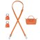 KIYOMIL Bag Leather Strap Replacement Crossbody Shoulder Straps for MINI Pouch No Damage Conversion Kits Accessories MINIOrangeS