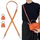 KIYOMIL Bag Leather Strap Replacement Crossbody Shoulder Straps for MINI Pouch No Damage Conversion Kits Accessories MINIOrangeS