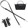 KIYOMIL Bag Leather Strap Replacement Crossbody Shoulder Straps for xs MINI Pouch No Damage Conversion Kits Accessories MINIBlackSilver hardware