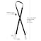 KIYOMIL Bag Leather Strap Replacement Crossbody Shoulder Straps for xs MINI Pouch No Damage Conversion Kits Accessories MINIBlackSilver hardware