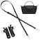 KIYOMIL Bag Leather Strap Replacement Crossbody Shoulder Straps for xs MINI Pouch No Damage Conversion Kits Accessories MINIBlackSilver hardware