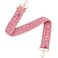 MIRIFRIGE Flower Purse Strap Replacement Embroidery Crossbody Wide Shoulder Strap Adjustable for Handbag Canvas Purse Extender Accessories Guitar Pink Flowers