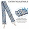 Nefelibata Purse Strap2 Wide Shoulder Strap Adjustable ReplacementMultipattern Crossbody Canvas Bag Handbag Belts for Unisex HandbagCrossbody BagsShoulder BagsBlue Flower
