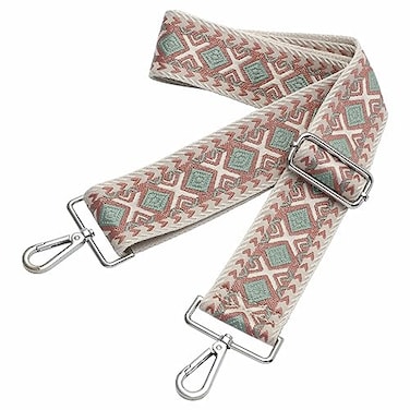 Nefelibata Purse Strap2 Wide Shoulder Strap Adjustable ReplacementMultiPattern Crossbody Canvas Bag Handbag Belts for Unisex HandbagCrossbody BagsShoulder BagsOlive Embroidery