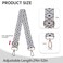 Dksongr Purse Straps Replacement Crossbody Bag Strap for Purses Adjustable Wide Shoulder Straps for Women Handbags