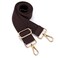 S&loyoe Sloyoe Thickened Solid Color Purse Straps Replacement Crossbody Bag Strap Adjustable Wide Guitar Straps for Handbags 15inch Coffee gold buckle