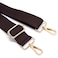 S&loyoe Sloyoe Thickened Solid Color Purse Straps Replacement Crossbody Bag Strap Adjustable Wide Guitar Straps for Handbags 15inch Coffee gold buckle