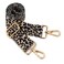 ZOOEASS Wide Shoulder Strap Adjustable Replacement Belt Guitar Style Crossbody Bag Handbag Strap Multicolor Canvas StrapsWide14in Leopard2