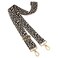 ZOOEASS Wide Shoulder Strap Adjustable Replacement Belt Guitar Style Crossbody Bag Handbag Strap Multicolor Canvas StrapsWide14in Leopard2