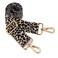 ZOOEASS Wide Shoulder Strap Adjustable Replacement Belt Guitar Style Crossbody Bag Handbag Strap Multicolor Canvas StrapsWide14in Leopard2