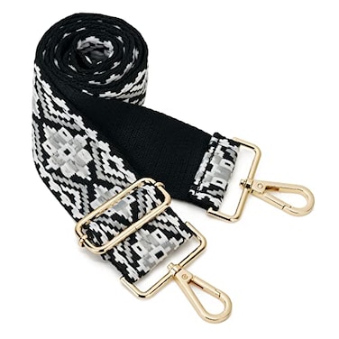 ZOOEASS Wide Shoulder Strap Adjustable Replacement Belt Guitar Style Crossbody Bag Handbag Strap Multicolor Canvas Strapswide1975CM Color23