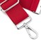 ZOOEASS Silvery Buckles Wide Shoulder Strap SolidAdjustable Replacement Belt Crossbody Canvas Bag Handbag Red