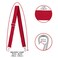 ZOOEASS Silvery Buckles Wide Shoulder Strap SolidAdjustable Replacement Belt Crossbody Canvas Bag Handbag Red
