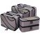 BAGAIL 6 Set Packing CubesTravel Luggage Packing Organizers6Set Dark Grey