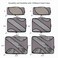 BAGAIL 6 Set Packing CubesTravel Luggage Packing Organizers6Set Dark Grey
