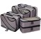 BAGAIL 6 Set Packing CubesTravel Luggage Packing Organizers6Set Dark Grey