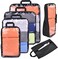 BAGAIL Transparent Compression Packing Cubes Clear and Visible Travel Packing Organizer for backpack and suitcaseTransparent 6set