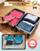 Gonex Compression Packing Cubes 4pcs Expandable Storage Travel Luggage Bags Organizers Bright Pink