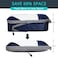 NICOSHOW 7 Set Compression Packing Cubes for Travel Compressible Lightweight and SpaceSaving Packing Cubes Travel Essentials for Women Navy