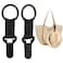 Niveaya Hat Clip for Travel on Bag 2 Pack Vacation Beach Cruise Essentials Accessory for Travel Handbag Backpack Luggage Securely Hold to Keep Hat Shaped HandsFree BlackBlack