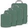 PANDA JOYS 4 Set Compression Packing Cubes Travel Travel Accessories Expandable Packing Organizers for Carry On Essentials Luggage Bags Green