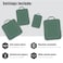 PANDA JOYS 4 Set Compression Packing Cubes Travel Travel Accessories Expandable Packing Organizers for Carry On Essentials Luggage Bags Green