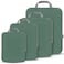 PANDA JOYS 4 Set Compression Packing Cubes Travel Travel Accessories Expandable Packing Organizers for Carry On Essentials Luggage Bags Green