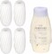 Volnamal Silicone Elastic Sleeves Leak Proof Reusable Accessory for Most Travel Container in Luggage White 4 Pack