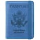 ACdream Passport and Vaccine Card Holder Combo Cover Case with CDC Vaccination Card Slot Leather Travel Documents Organizer Protector with RFID Blocking for Women and Men C Light Blue
