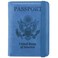 ACdream Passport and Vaccine Card Holder Combo Cover Case with CDC Vaccination Card Slot Leather Travel Documents Organizer Protector with RFID Blocking for Women and Men C Light Blue