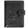 ACdream Unisex Faux Leather Passport and Vaccine Card Holder Black RFID Blocking 20 Inches