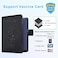 ACdream Unisex Faux Leather Passport and Vaccine Card Holder Black RFID Blocking 20 Inches