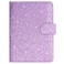 ACdream Unisex Faux Leather Passport and Vaccine Card Holder Glitter Purple RFID Blocking Protects Valuable Information
