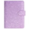 ACdream Unisex Faux Leather Passport and Vaccine Card Holder Glitter Purple RFID Blocking Protects Valuable Information