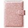 ACdream Unisex Faux Leather Passport and Vaccine Card Holder Glitter Rose RFID Blocking 20 x 35 x 25 in