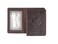 AGBIADD Genuine Leather Passport and Vaccine Card Holder Combo RFID Blocking Coffee Unisex