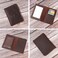 AGBIADD Genuine Leather Passport and Vaccine Card Holder Combo RFID Blocking Coffee Unisex