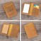 AGBIADD Genuine Leather Passport Holder with RFID Blocking Slim Design Brown Color Unisex
