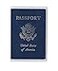 All In ALL in ONE Clear Plastic Passport Holder Protector with Card Covers 2 Pack