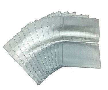 All In ALL in ONE Clear Plastic Passport Holder Protector with Card Covers 2 Pack