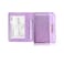 Caweet Passport Holder and Vaccine Card Holder Combo RFID Blocking Leather Vaccination Card Wallet with Elastic Band Closure Glitter Purple