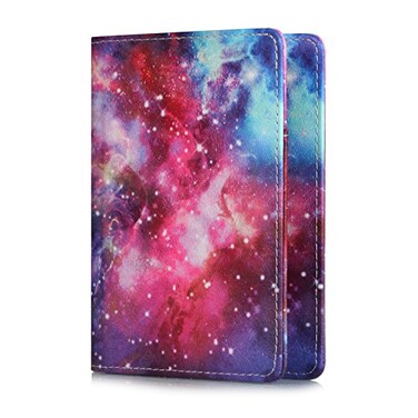 EpicGadget(TM) EpicGadget Passport Holder Cover Case Travelling Passport Cards Carrier Wallet Case Twilight Galaxy