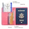 FACATH Premium Passport Holder for Travel RFID Blocking Passport Cover Slim Durable TravelFriendly Passport Wallet Keep Your Documents Safe Organized Pink
