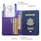 FACATH Premium Passport Holder for Travel RFID Blocking Passport Cover Slim Durable TravelFriendly Passport Wallet Keep Your Documents Safe Organized Purple