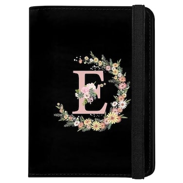 GABraden Cute Passport Holder and Holder Combo Passport Cover with RFID Blocking Women Men Compatible Wallet Credit Card Protector BalckE
