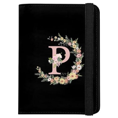 GABraden Cute Passport Holder and Holder Combo Passport Cover with RFID Blocking Women Men Compatible Wallet Credit Card Protector BlackP