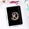GABraden Cute Passport Holder and Holder Combo Passport Cover with RFID Blocking Women Men Compatible Wallet Credit Card Protector BlackR