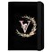 GABraden Cute Passport Holder and Holder Combo Passport Cover with RFID Blocking Women Men Compatible Wallet Credit Card Protector BlackV