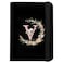GABraden Cute Passport Holder and Holder Combo Passport Cover with RFID Blocking Women Men Compatible Wallet Credit Card Protector BlackV