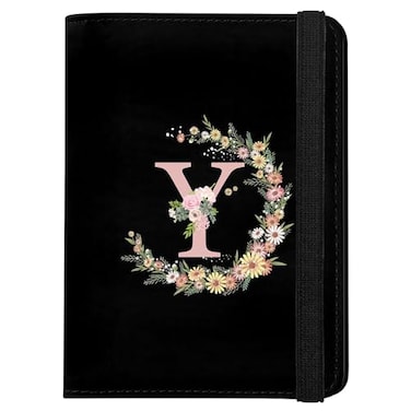 GABraden Cute Passport Holder and Holder Combo Passport Cover with RFID Blocking Women Men Compatible Wallet Credit Card Protector BlackY